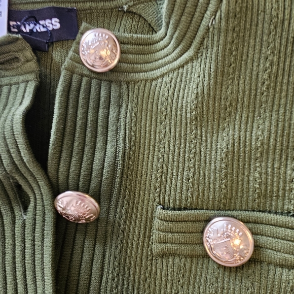 Express green skirt sweater set nwt XS bodycon - Picture 7 of 14